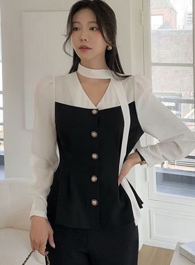 六1125韩国正品dab-agirl86310 衬衫区休闲炸街直邮知性人气风格