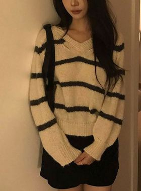 六1125韩国正品10846 针织衫区洋气春季经典通勤流行纯色英伦正品