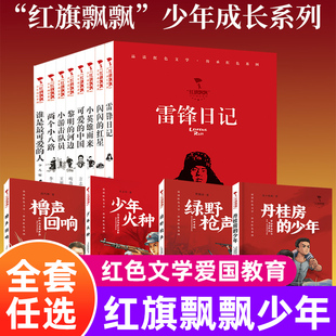 向前吧,少年!红旗飘飘少年成长系列共19册任选 雷锋日记/闪闪的红星/可爱的中国/小英雄雨来等 儿童经典红色文学爱国教育读本