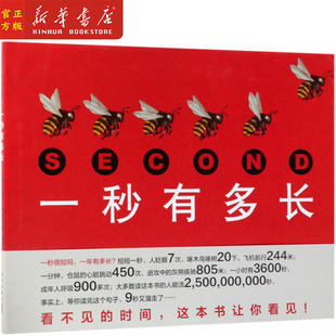 新华正版 一秒有多长(精) (美)史蒂夫·詹金斯著 3-6岁儿童科普绘本 理解时间 新星出版社