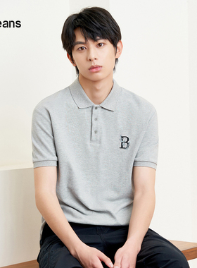 gxgjeans男装2024年春季翻领短袖POLO衫J24D242002