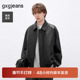26春新品 gxgjeans男装 简约设计宽松翻领真皮皮衣夹克外套男士