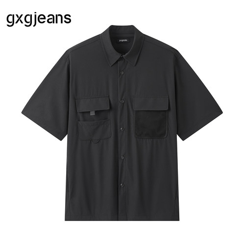 轻户外 工装短袖衬衫