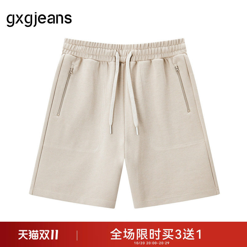 gxg.jeans男装夏季热销休闲针织短裤JEX12201012