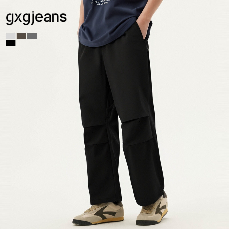 gxg.jeans男装  多色双褶设计户外休闲长裤宽松工装裤男 夏季热销