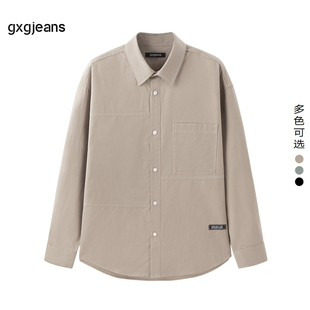 衬衫 gxg.jeans男装 翻领长袖 新款 JFX10301771 2024年春季