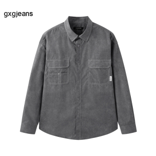 JFX10302541 衬衫 gxg.jeans男装 春秋热销翻领长袖