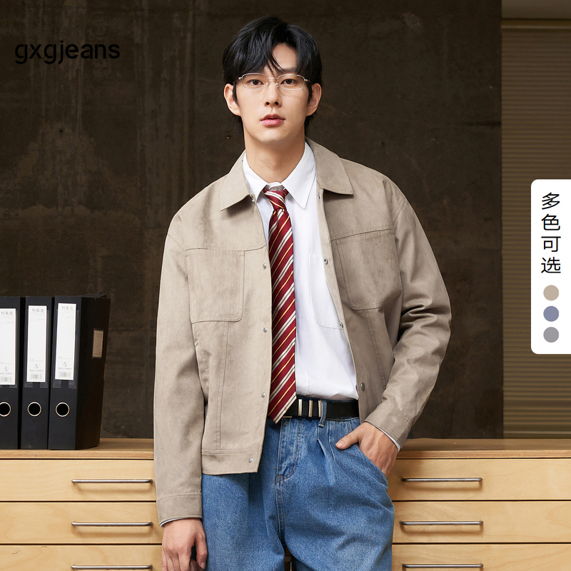 清仓gxg.jeans男装秋季翻领夹克JEX12101343