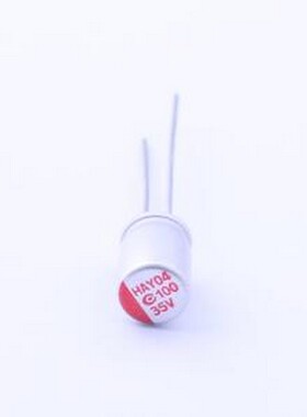 350ARHA101M06X8P00 固态电容 100uF ±20% 35V 插件,D6.3xL8mm