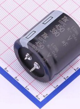 2WLGWA391M6R35B 牛角型电解电容 390uF ±20% 450V 插件,D35xL35