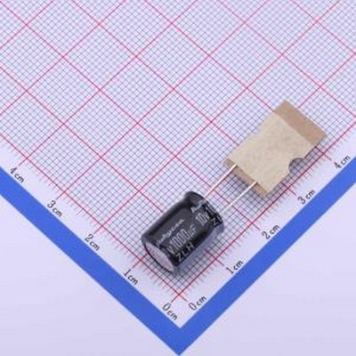 10ZLH1000MEFCT810X12.5 直插铝电解电容 1000uF ±20% 10V 插件,