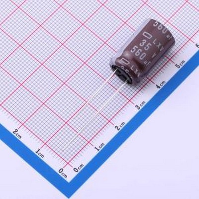 ELXV350ELL561MK20S 直插铝电解电容 560uF ±20% 35V 插件,D12.5