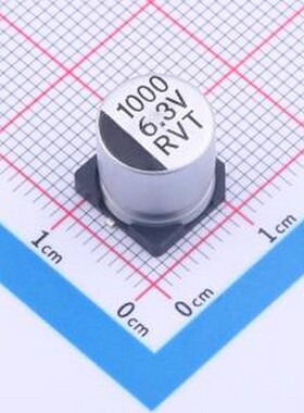 RVT0J102M1010 贴片型铝电解电容 1000uF ±20% 6.3V SMD,D10xL10