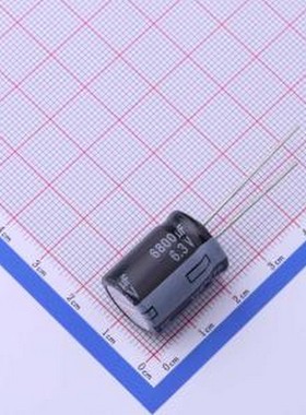 EEUFR0J682S 直插铝电解电容 6800uF ±20% 6.3V 插件,D16xL20mm