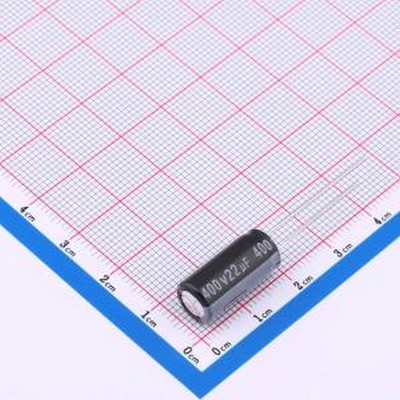 ERK2GM220F160T 直插铝电解电容 22uF ±20% 400V 插件,D8xL16mm