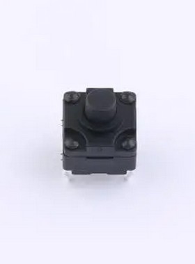 TSW08113-085B335BA 8*8*8.5防水黑护套轻触开关230gf 插件-4P,8x