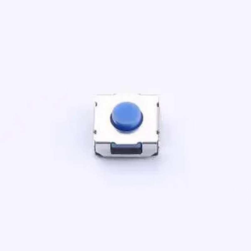 YTS2K0083BUJ00 6.2x6.2x3.5mm 250gf 贴片J脚 硅胶蓝钮IP67防水