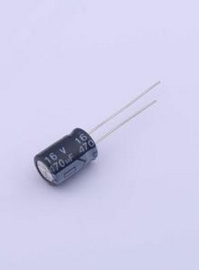 03EC0558 直插铝电解电容 470uF ±20% 16V 插件,D8xL12mm
