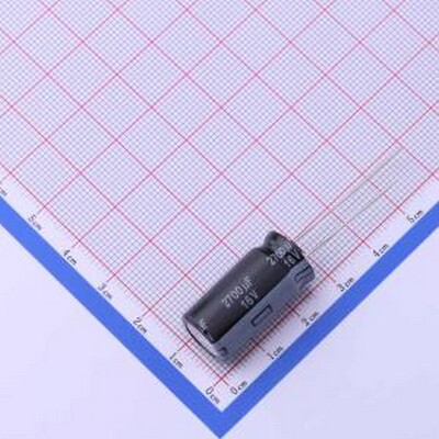 EEUFR1C272 直插铝电解电容 2700uF ±20% 16V 插件,D12.5xL25mm