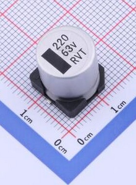RVT1J221M1213 贴片型铝电解电容 220uF ±20% 63V SMD,D12.5xL13