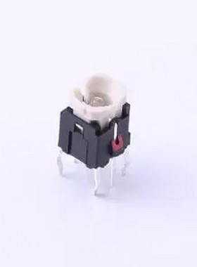 K6-6270D02 红色带灯开关 插件,6.5x5.9mm 轻触开关