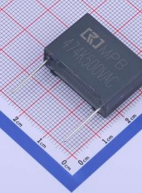 PB4124C 聚丙烯膜电容(CBB) 470nF ±10% 500V 插件,P=22.5mm