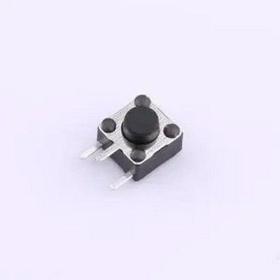 TS-1095C-A3B2-D2 6*6*5mm卧插边三脚轻触开关180gf 弯插-3P,6x6m