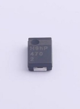 PCPODPA471M09V 固态电容 470uF ±20% 2V SMD,4.3x7.3mm