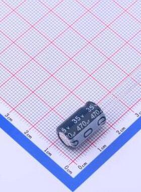ECR1VLY471MLL100016 直插铝电解电容 470uF ±20% 35V 插件,D10x