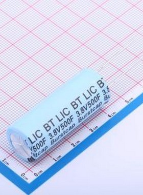 LIC1640N3R8C500 锂离子电容 500F20%~+80% 3.8V 插件,P=7.5mm