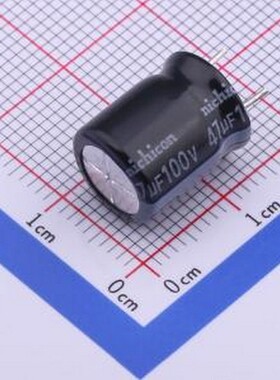 UHE2A470MPD1CV 直插铝电解电容 47uF ±20% 100V 插件,D10xL12.5