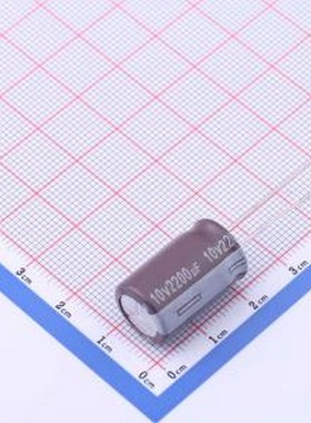 EGH1AM222W20OT 直插铝电解电容 2200uF ±20% 10V 插件,D12.5xL2