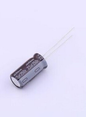 UCS2E220MPD 直插铝电解电容 22uF ±20% 250V 插件,D10xL20mm