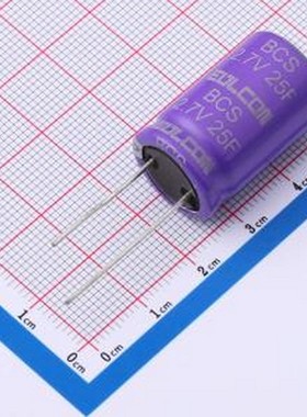BCS2R7M256YS1625A2NP01 超级电容器 25F20%~+50% 2.7V 插件,D1