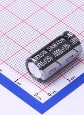 ESK108M1EG20CB 直插铝电解电容 1000uF ±20% 25V 插件,D10xL20m