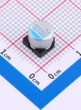 OVZ220M1VTR-0606 直插铝电解电容 22uF ±20% 35V 插件,D6.3xL5.