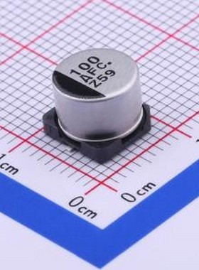 EEEFC1A101AP 贴片型铝电解电容 100uF ±20% 10V SMD,D8xL6.2mm