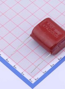 KP474J3F2701 聚丙烯膜电容(CBB) 470nF ±5% 2kV 插件,P=27mm