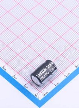 ESK227M1JG16RR 直插铝电解电容 220uF ±20% 63V 插件,D10xL16mm