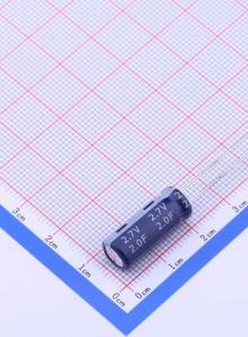 HP-2R7-J205VY 超级电容器 2F 0%~+30% 2.7V 插件,P=3.5mm