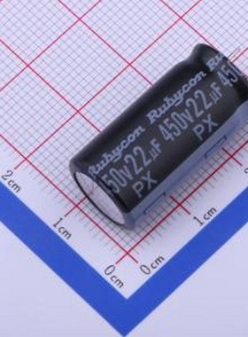 450PX22MEFCCE12.5X25 直插铝电解电容 22uF ±20% 450V 插件,D12