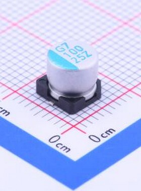 OVZ101M1ETR-0606 固态电容 100uF ±20% 25V SMD,D6.3xL5.9mm