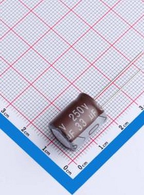 SHG250V33UF01EC0265 直插铝电解电容 33uF ±20% 250V 插件,D13x