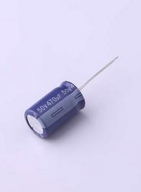 ERF1HM471W20OT 直插铝电解电容 470uF ±20% 50V 插件,D12.5xL20