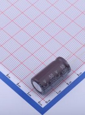 01EC1651 直插铝电解电容 1000uF ±20% 50V 插件,D13xL25mm