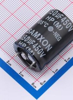 EHP157M2WN30SZ 牛角型电解电容 HP 150uF 450V 插件,D22xL30mm