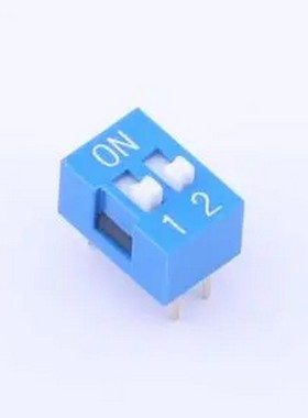 DSWB02LHGETB 蓝色宽体 2位顶拨插件拨码开关 插件 拨码开关