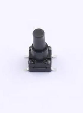 TSX06352-130D334DA-R0400 6*6*13编带防水轻触开关180gf黑护套 S