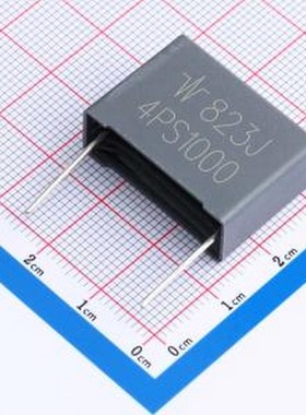 4PS823J3A9AA915MA1 聚丙烯膜电容(CBB) 82nF ±5% 1kV 插件,P=22