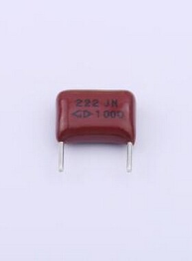 C313A222J3SY350 聚丙烯膜电容(CBB) 2.2nF ±5% 1kV 插件,P=7.5m